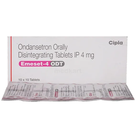 emeset 4mg odt tablet 10's